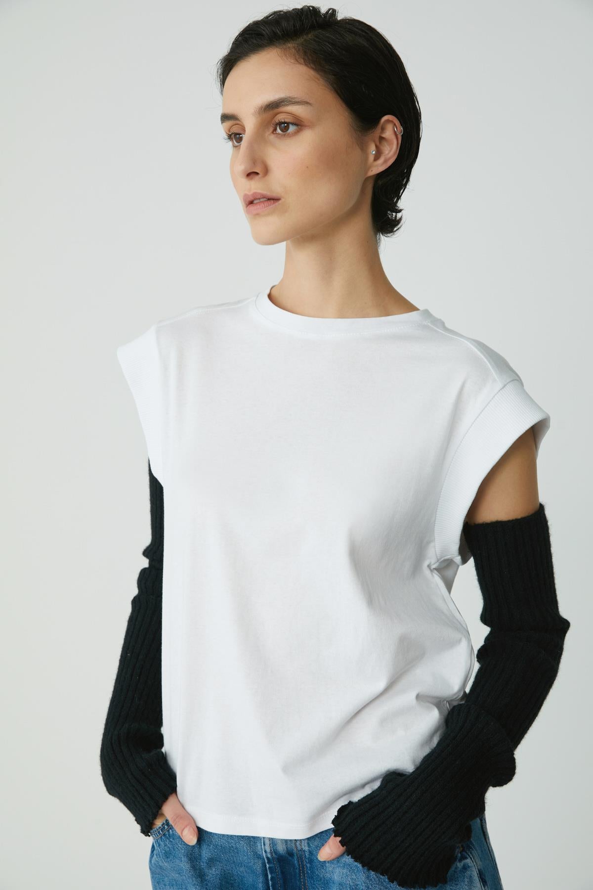 ETHIQUET LORI Damen Baumwoll-Tanktop Weiß