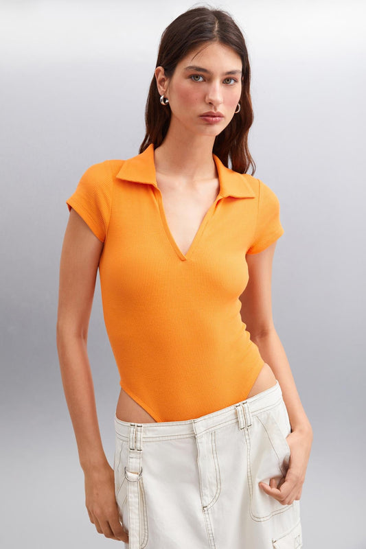 LUIGINA Damen Bio-Baumwoll-Polobluse