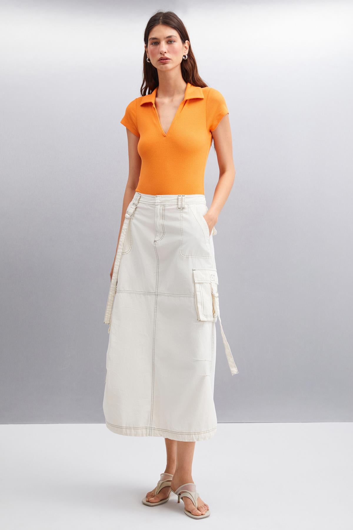 LUIGINA Damen Bio-Baumwoll-Polobluse