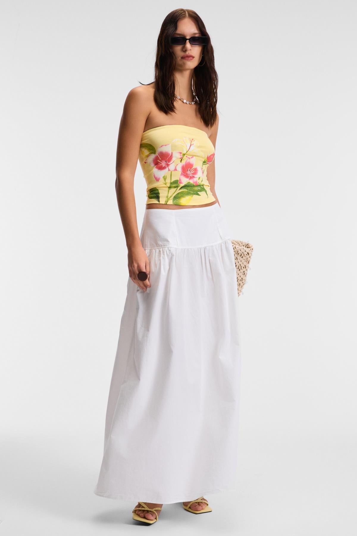 LUNESSA Damen Trägerloses Top