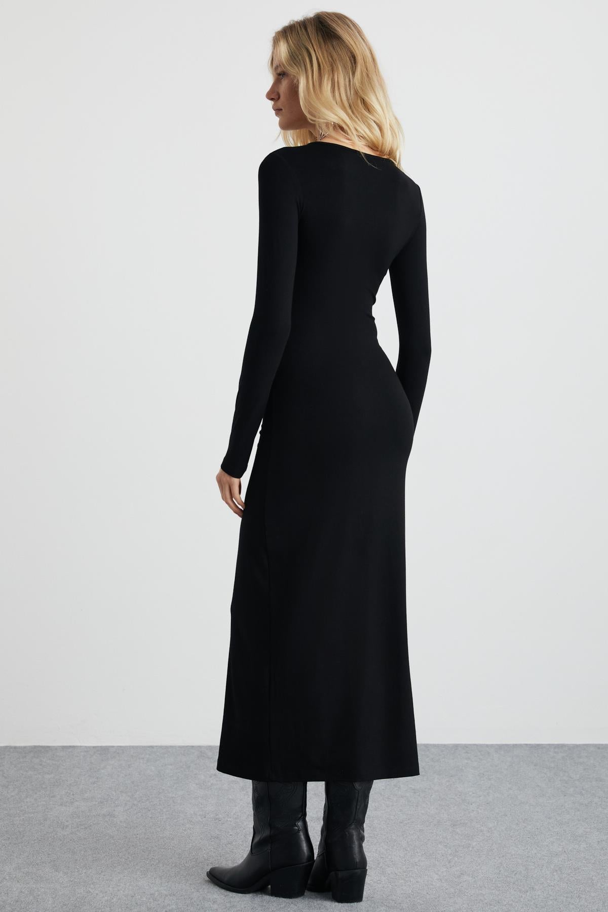 LURVIN Damen Bodycon Maxikleid