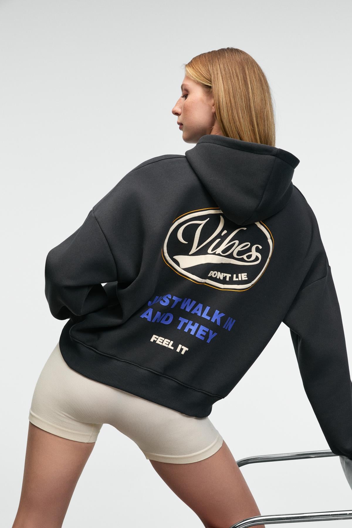LUXE Damen Kapuzen-Sweatshirt