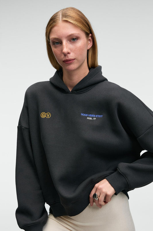 LUXE Damen Kapuzen-Sweatshirt