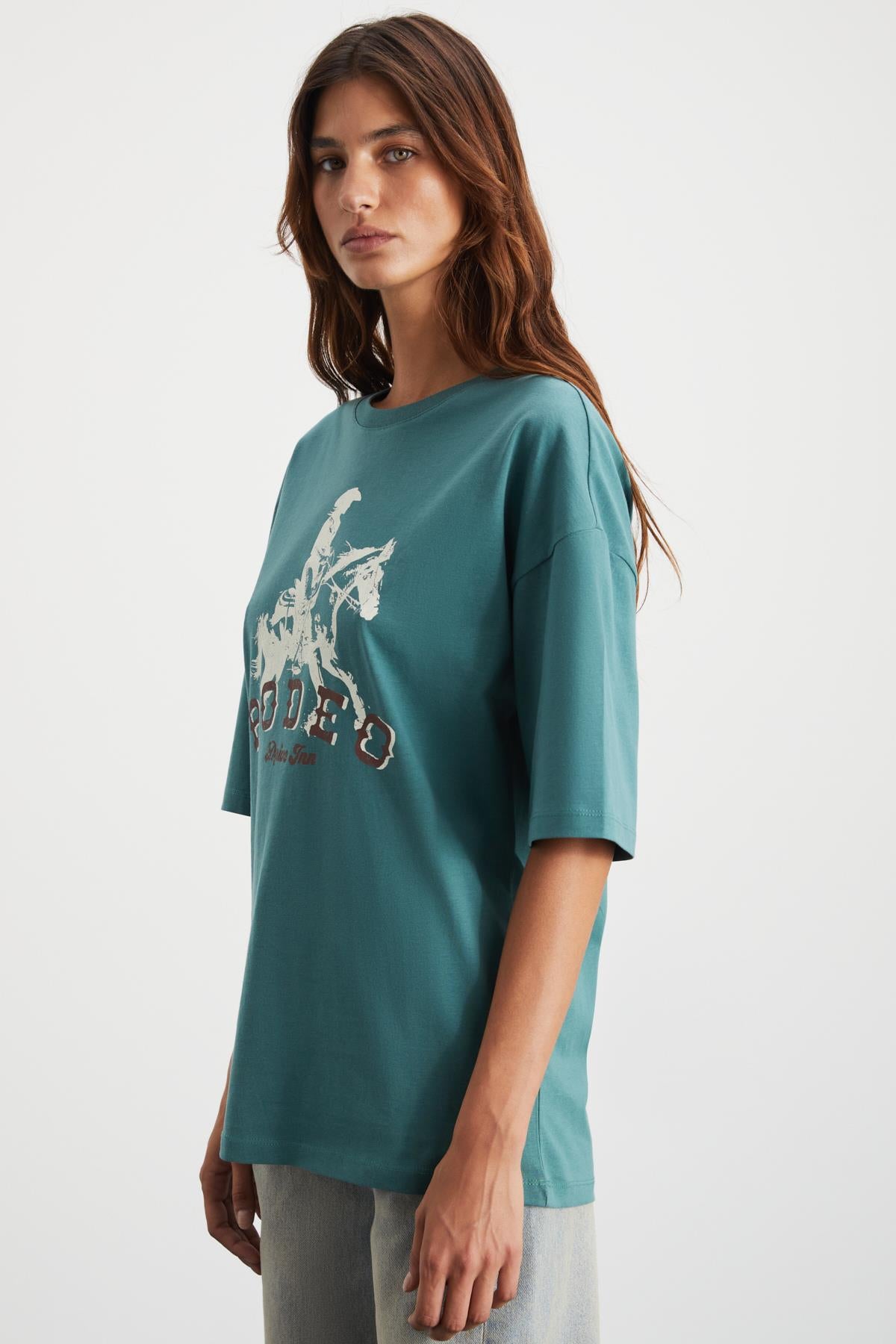MAJER Damen Western Print Shirt