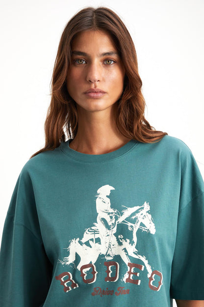 MAJER Damen Western Print Shirt