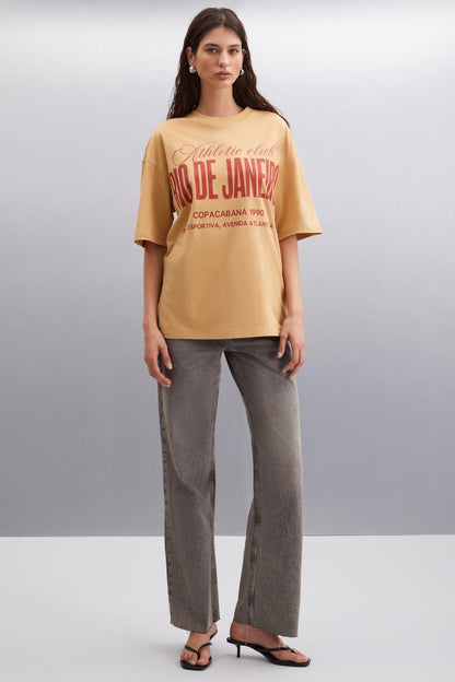 MALIKA Bio-Baumwolle City Print Tee