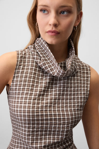 MANONETTE Damen Bluse mit Rüschensaum