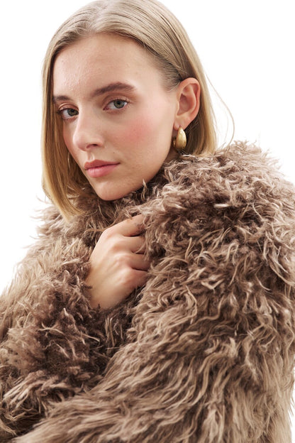MARA PELZJACKE SCHWARZ