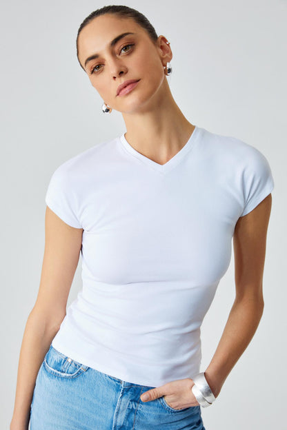 MARTA Damen Slim Rundhals Tee