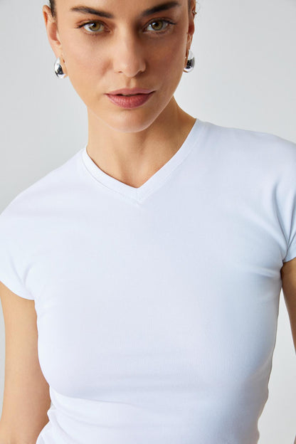 MARTA Damen Slim Rundhals Tee