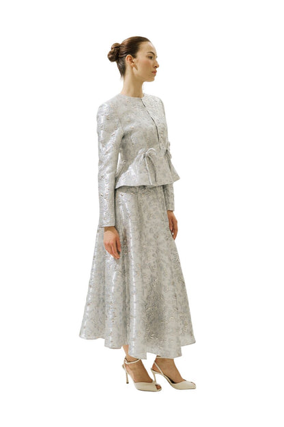 MARY ABENDKLEID JACQUARD-JACKE SCHWARZ