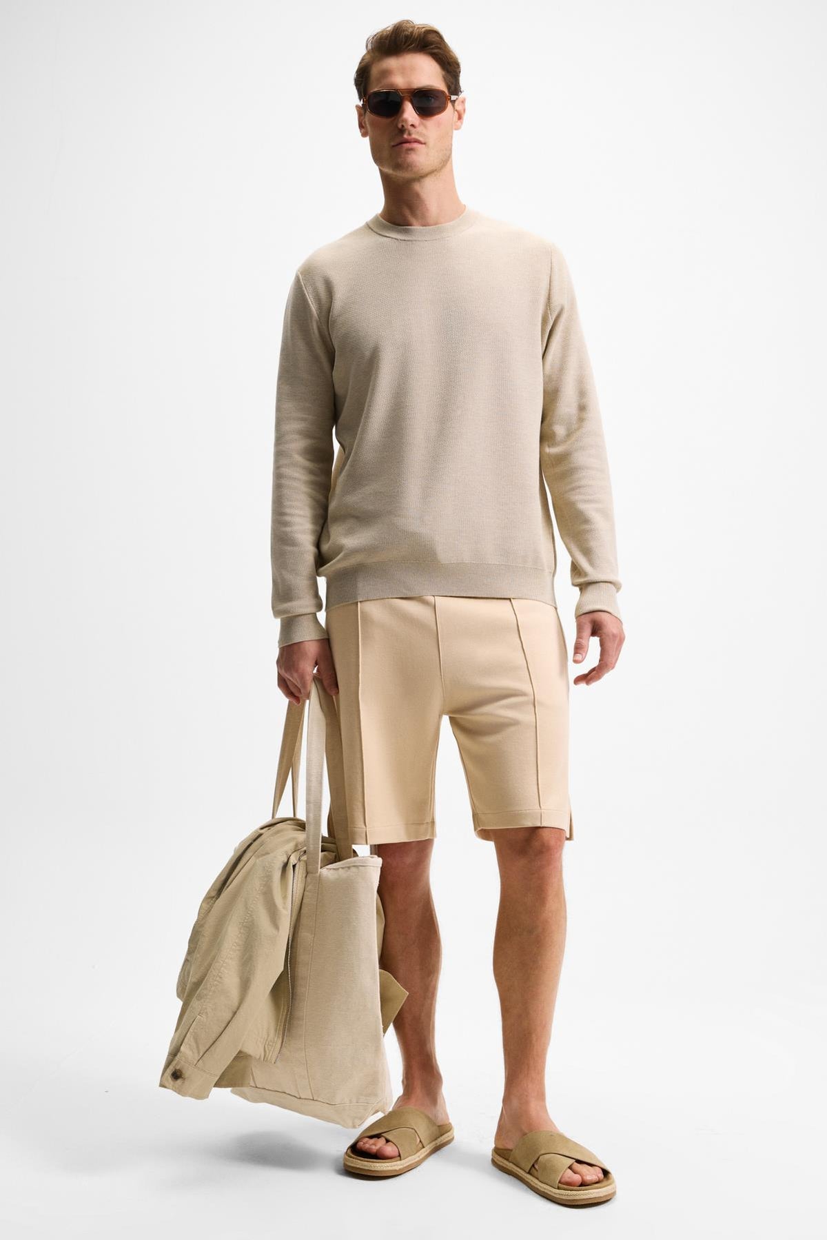 GRIMELANGE MATSEN Herren Relaxed Shorts Beige