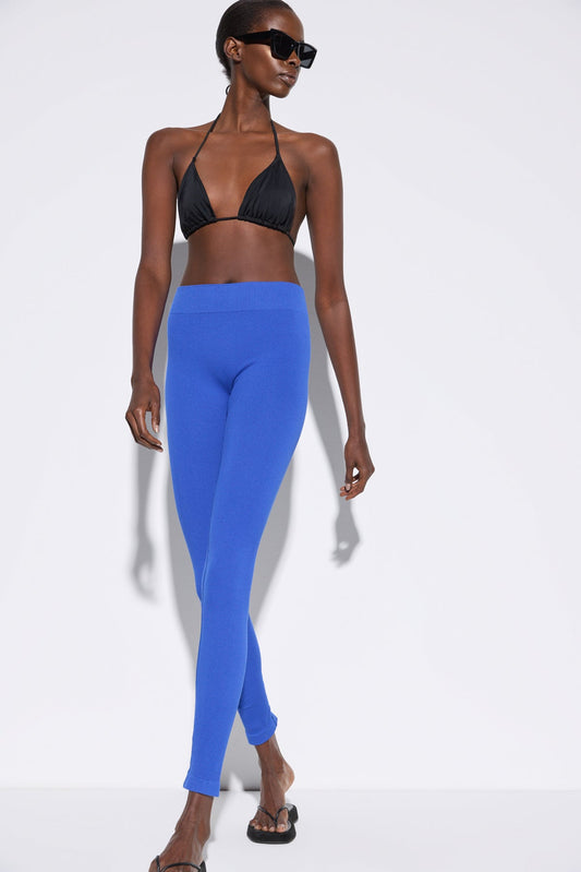 Nahtlose Leggings aus Rippstrick