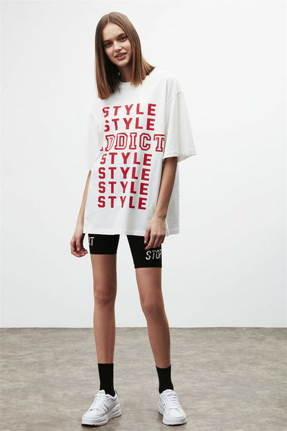 MAYBE Damen Oversize Bio T-Shirt