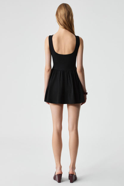 MBROS Damen Ärmelloses Schlankes Kleid