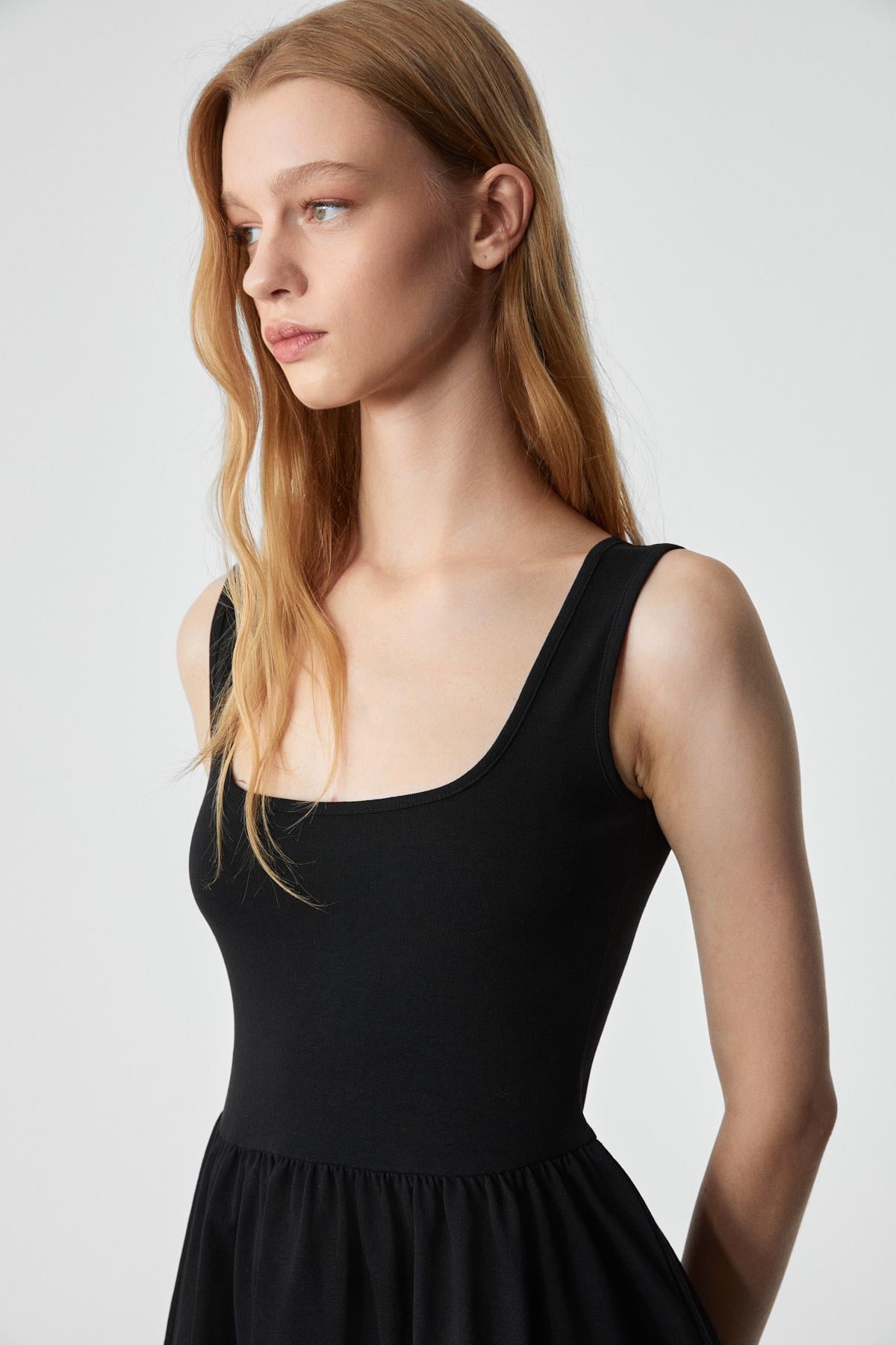 MBROS Damen Ärmelloses Schlankes Kleid