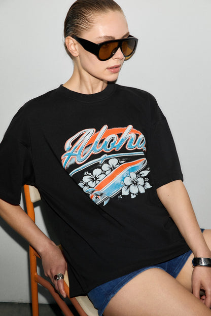 MECHELENA Bio-Baumwoll-Shirt Bedruckt