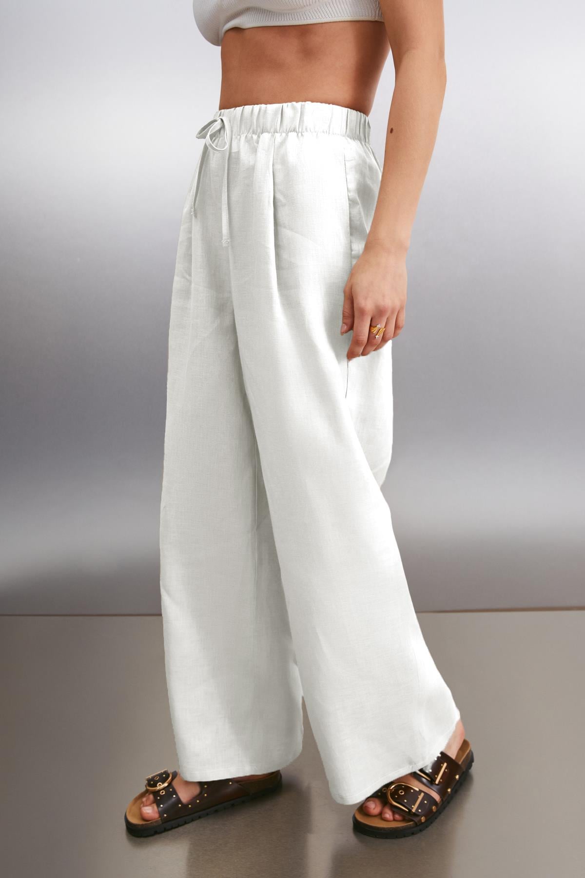 MELANTHA Damen Leinenhose