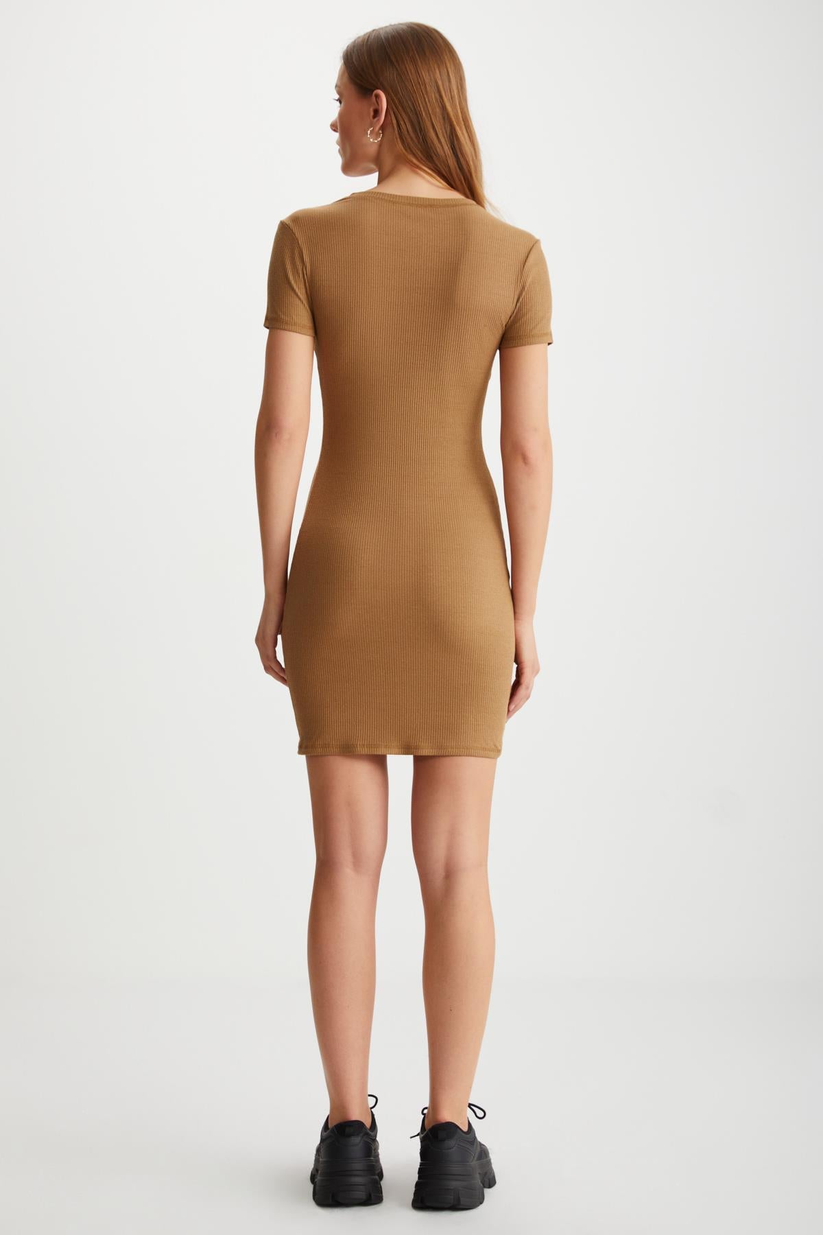 MELISENDA Damen Kurzarm Kleid