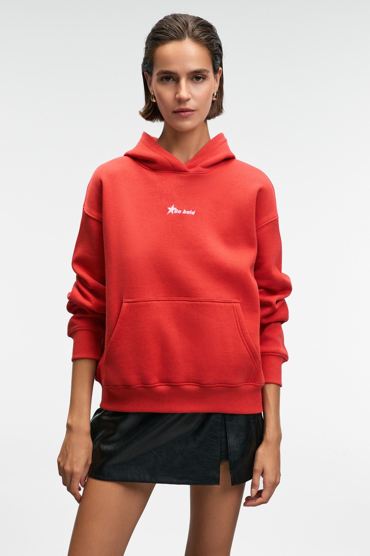 ETHIQUET MELUREA Damen Hoodie Sweatshirt Rot