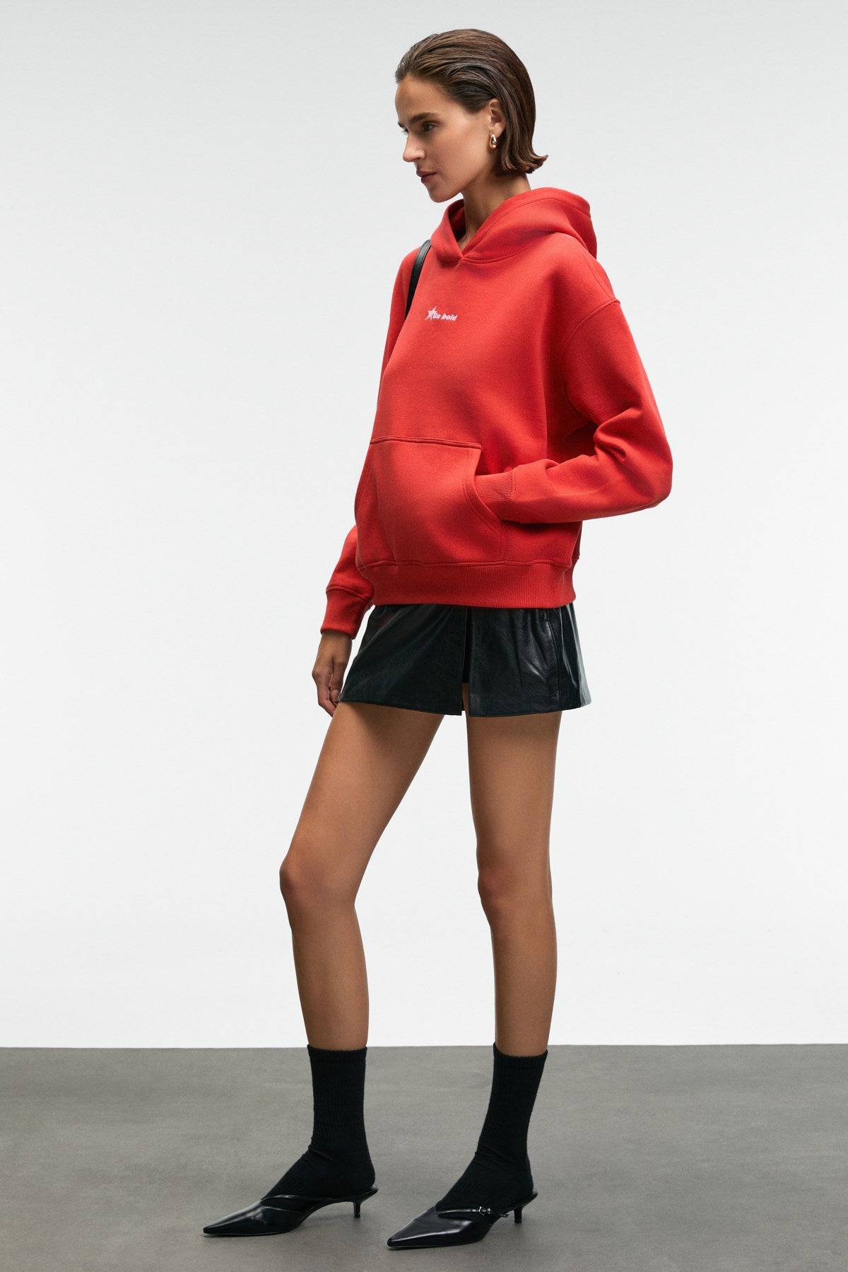 ETHIQUET MELUREA Damen Hoodie Sweatshirt Rot