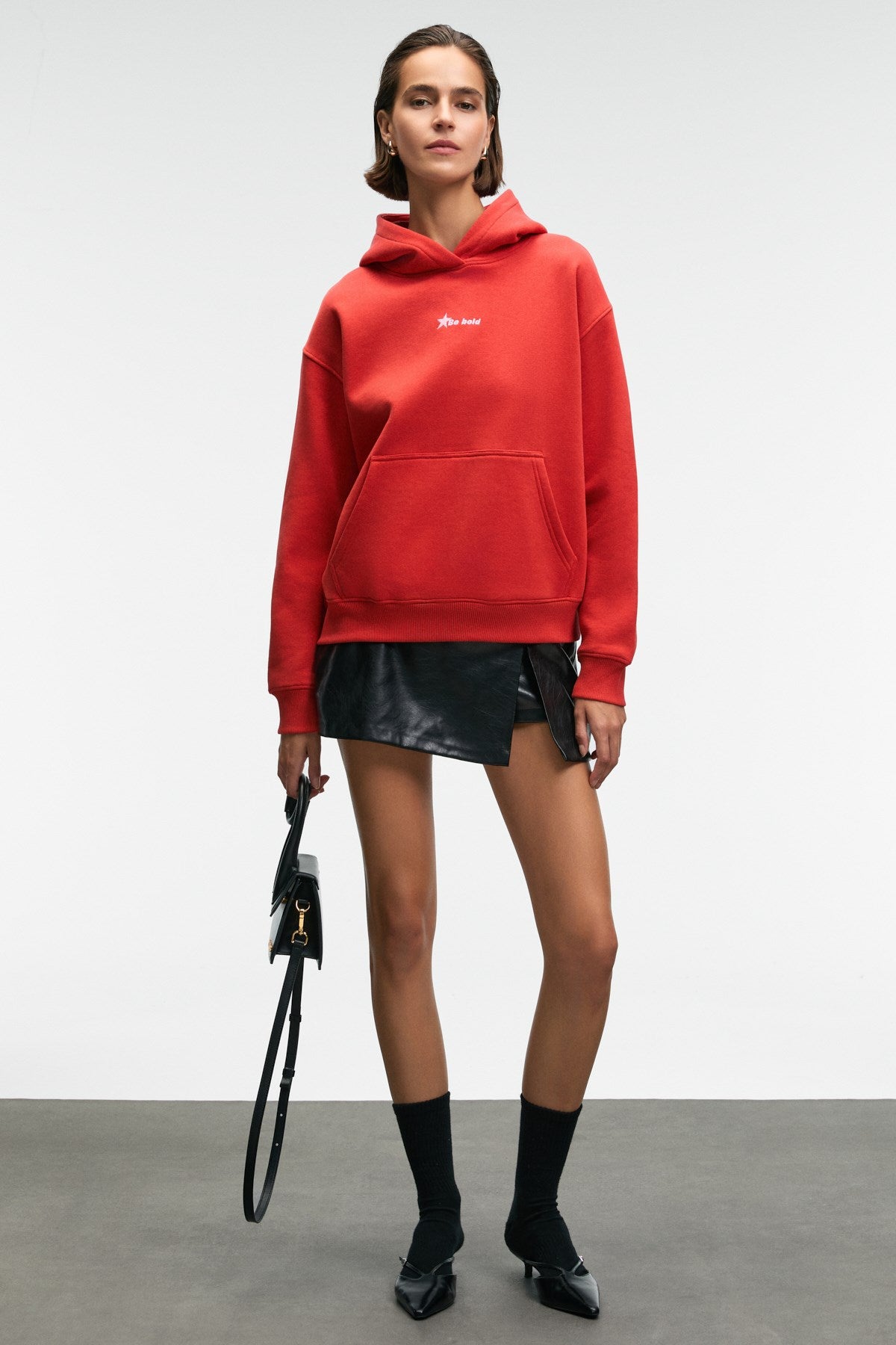 ETHIQUET MELUREA Damen Hoodie Sweatshirt Rot