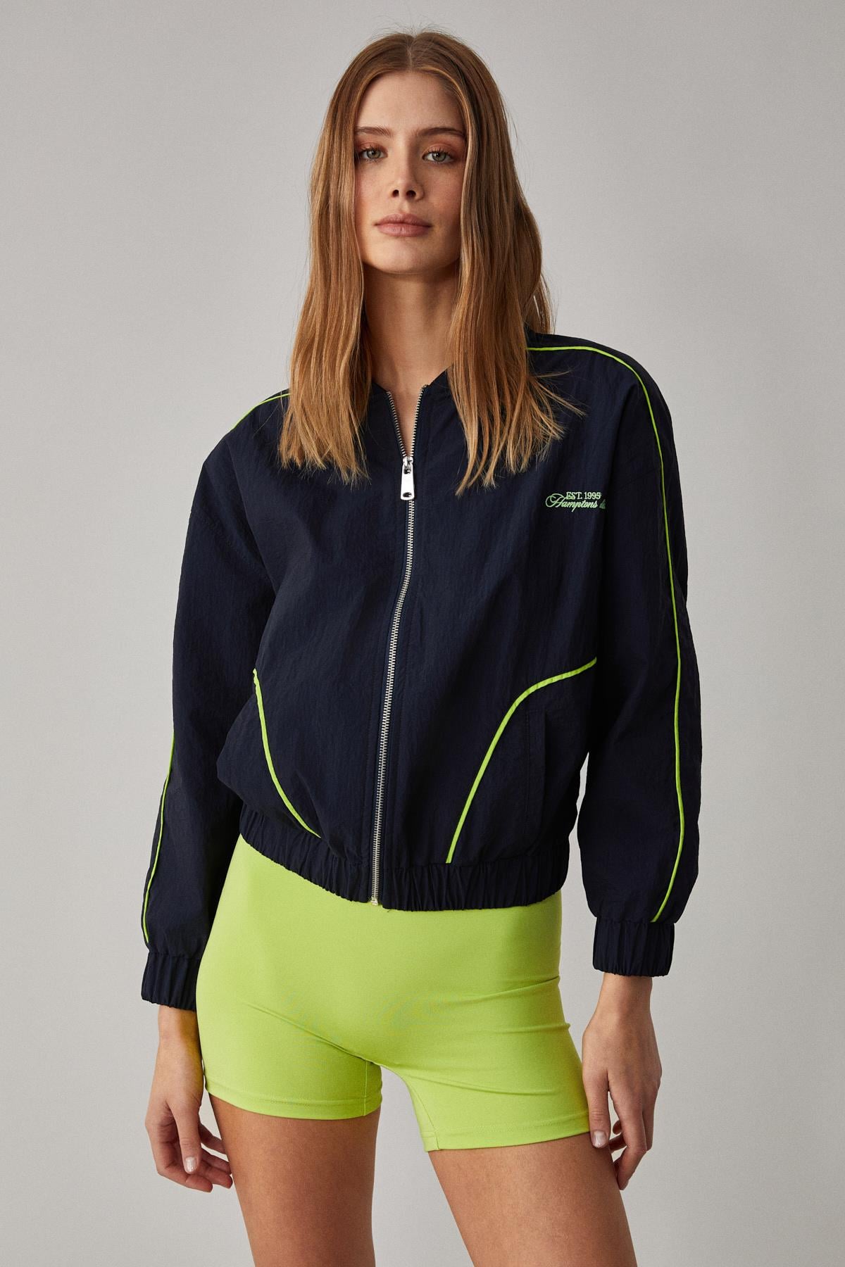 ETHIQUET MERLYAN Damen Oversized Jacke Marineblau