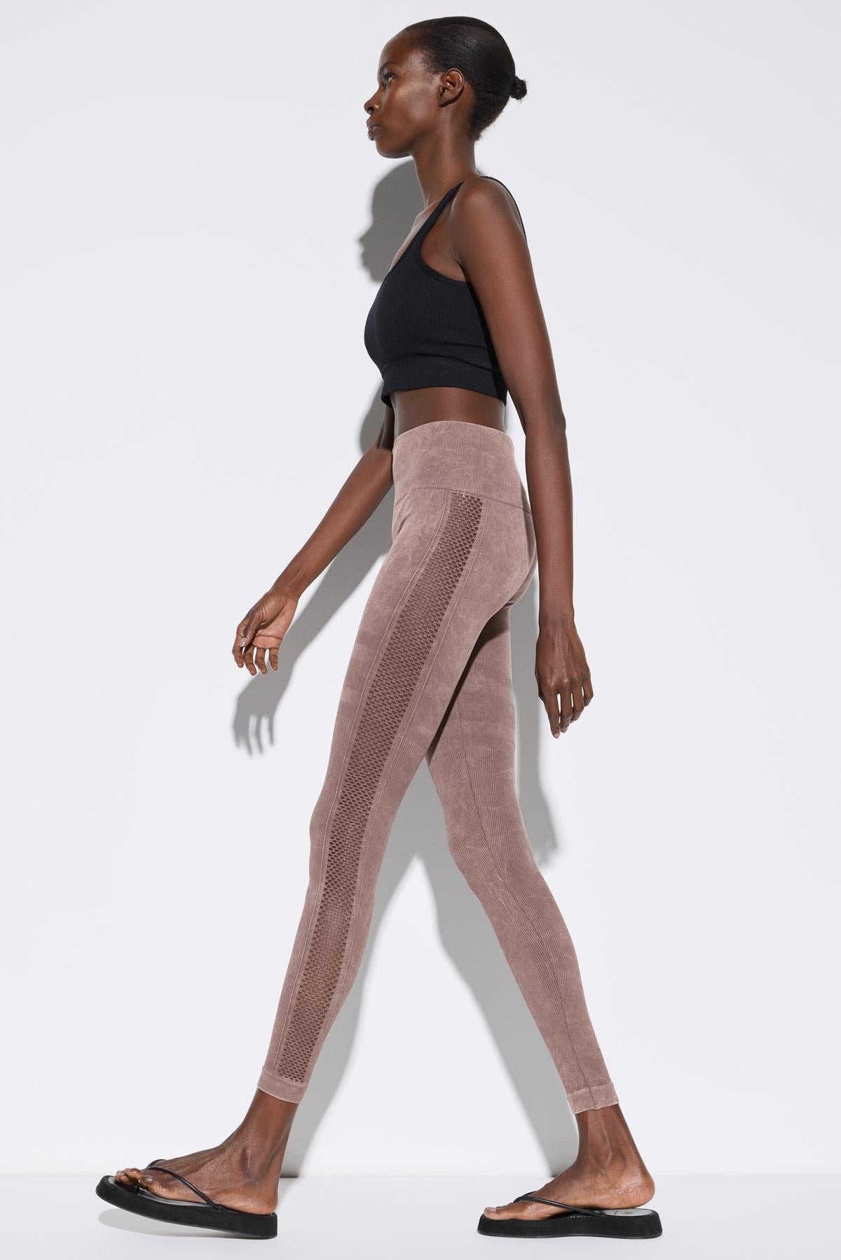 Nahtlose Leggings mit hohem Bund