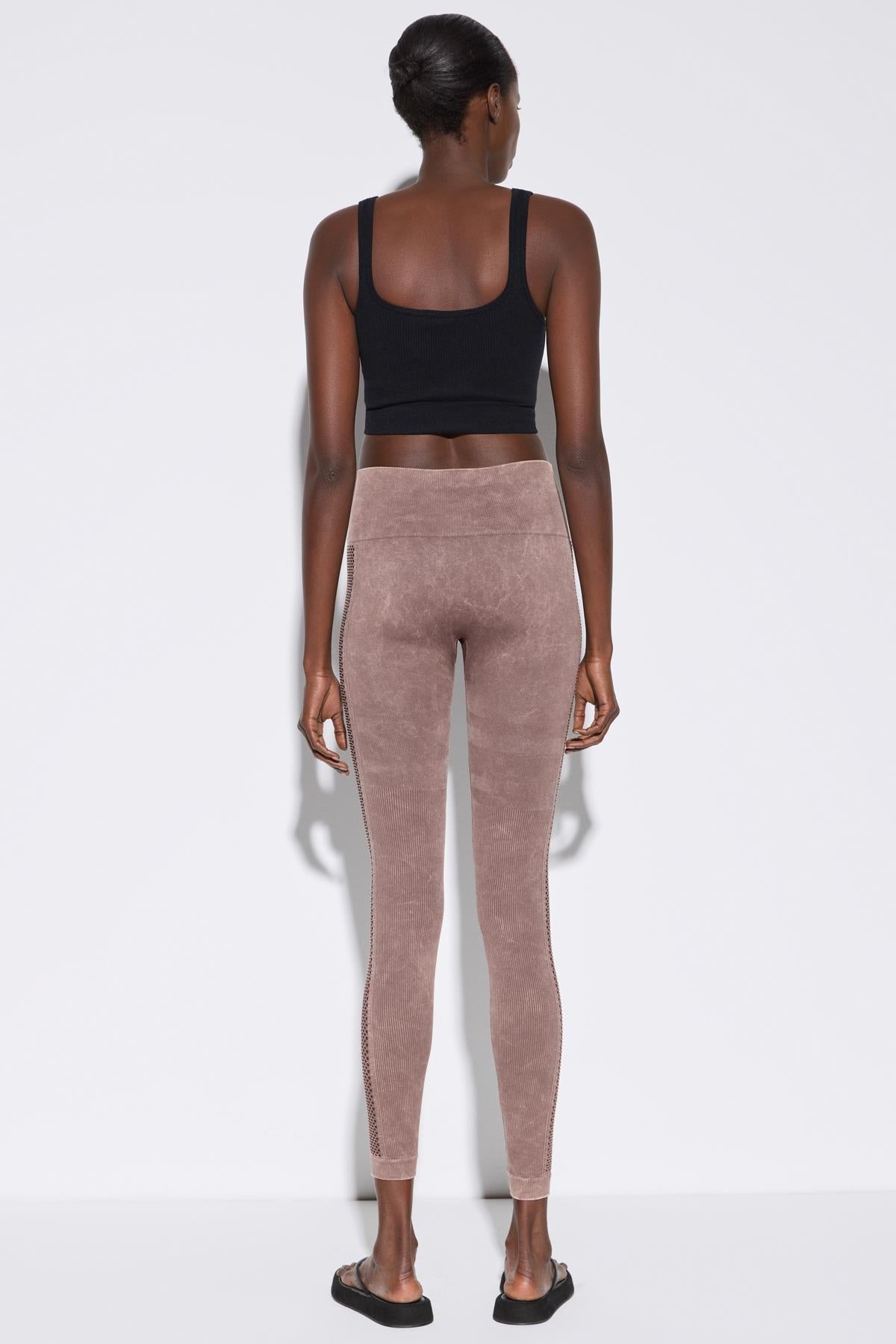 Nahtlose Leggings mit hohem Bund