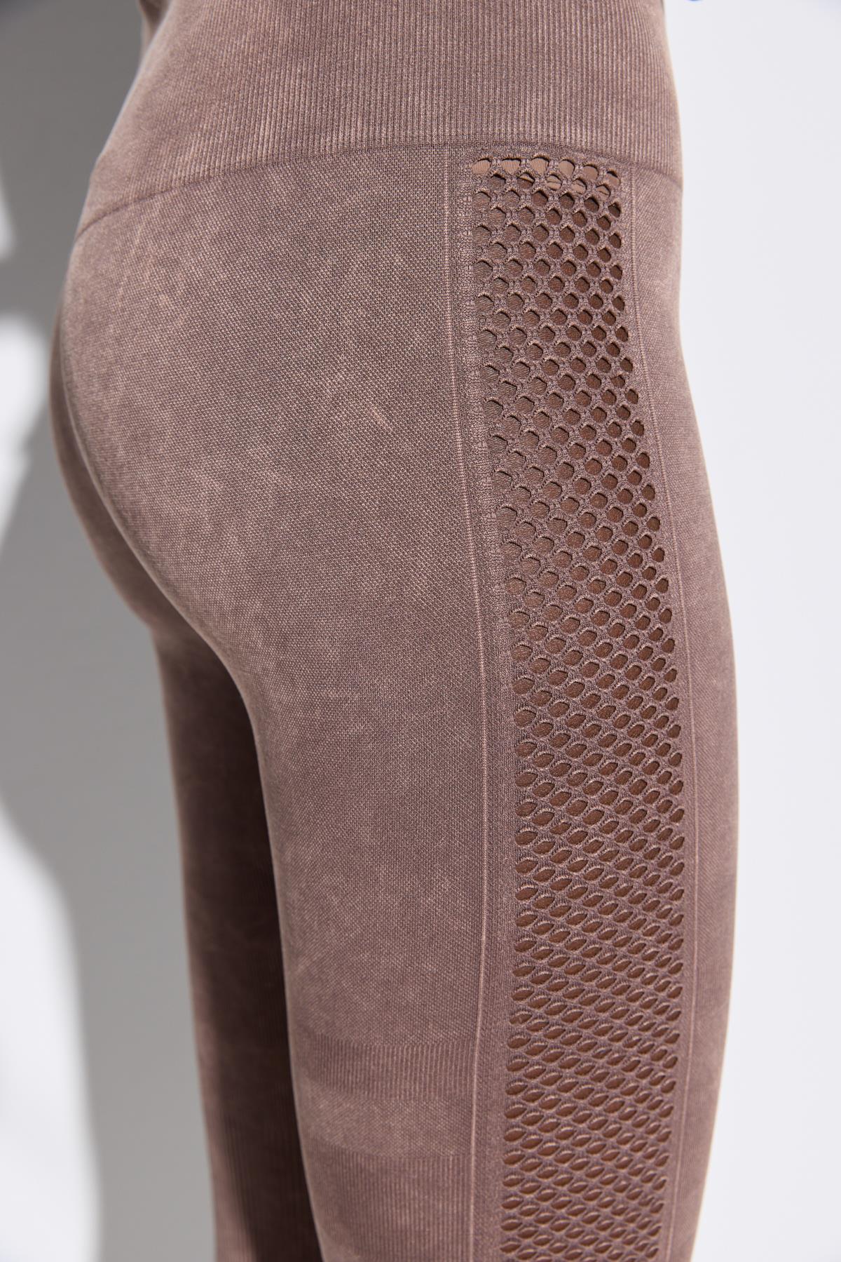 Nahtlose Leggings mit hohem Bund