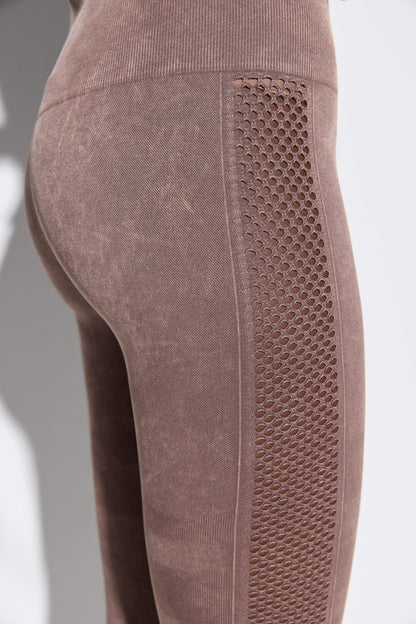 Nahtlose Leggings mit hohem Bund