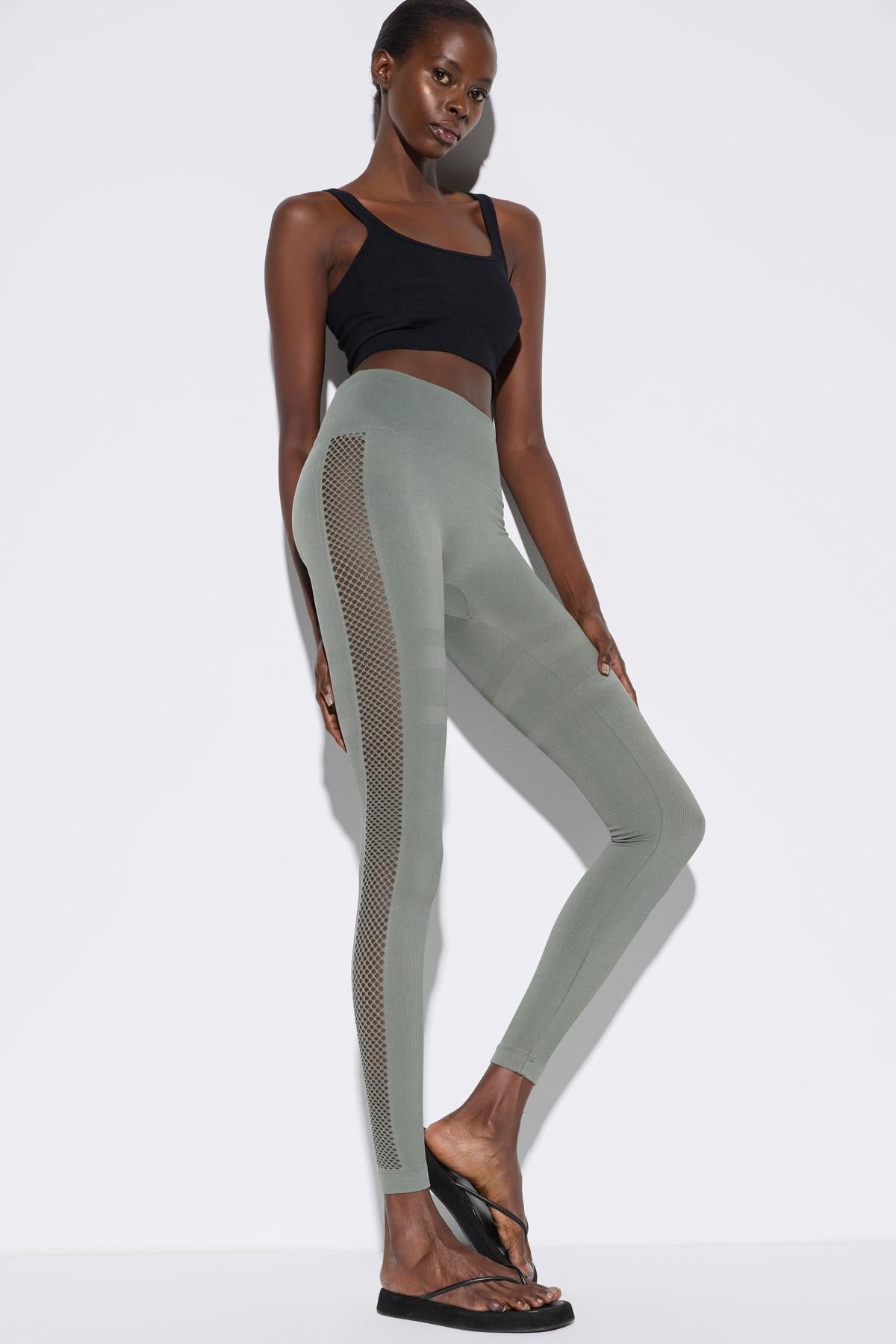 Nahtlose Leggings mit hohem Bund