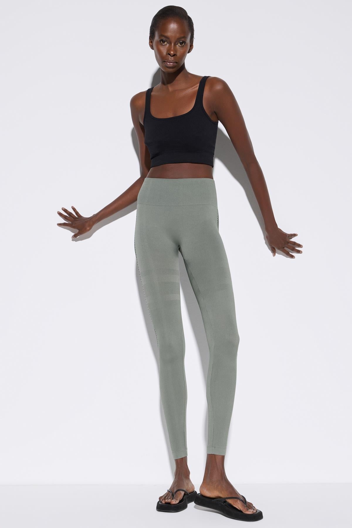 Nahtlose Leggings mit hohem Bund