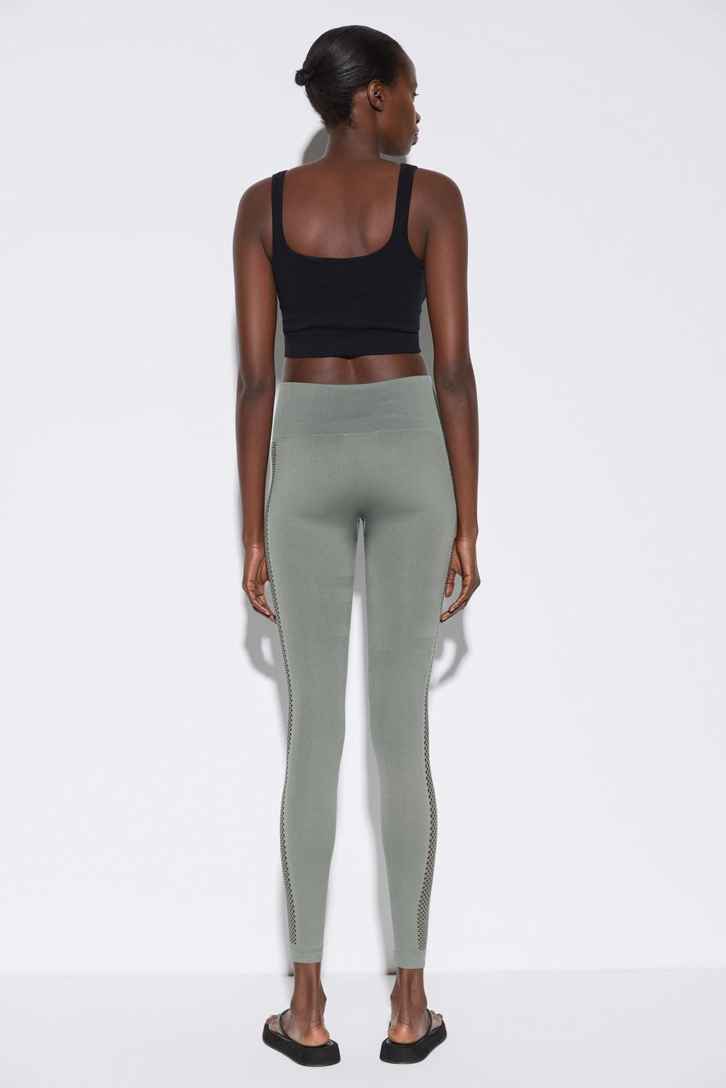 Nahtlose Leggings mit hohem Bund