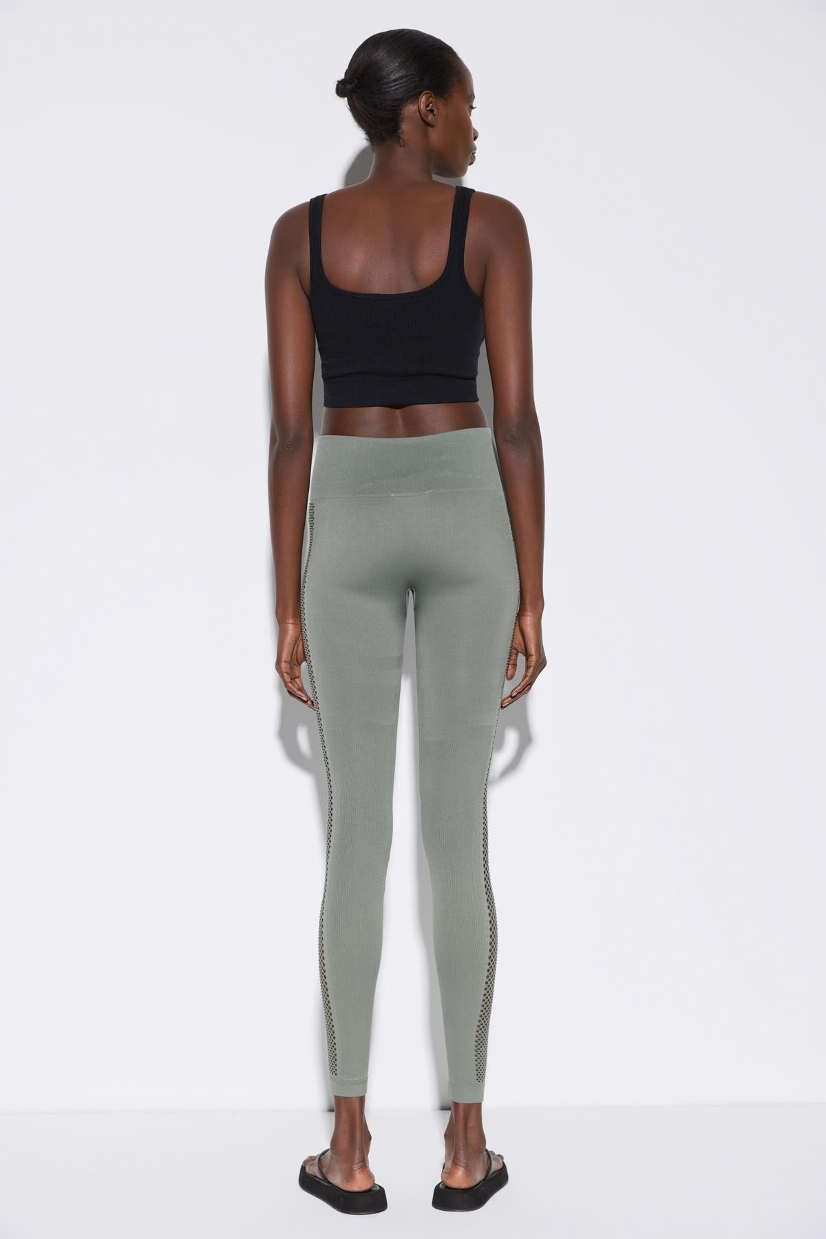 Nahtlose Leggings mit hohem Bund