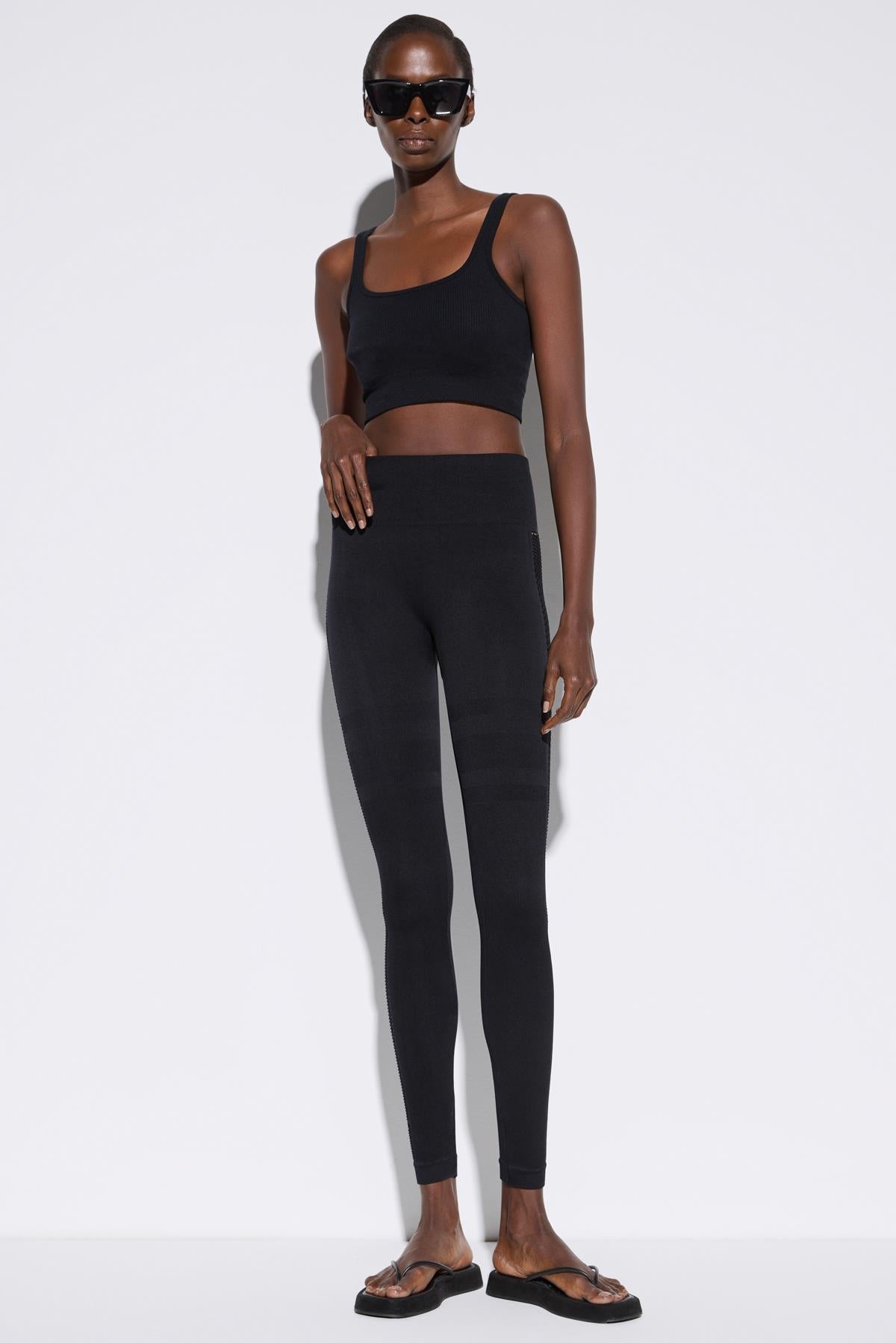 Nahtlose Leggings mit hohem Bund