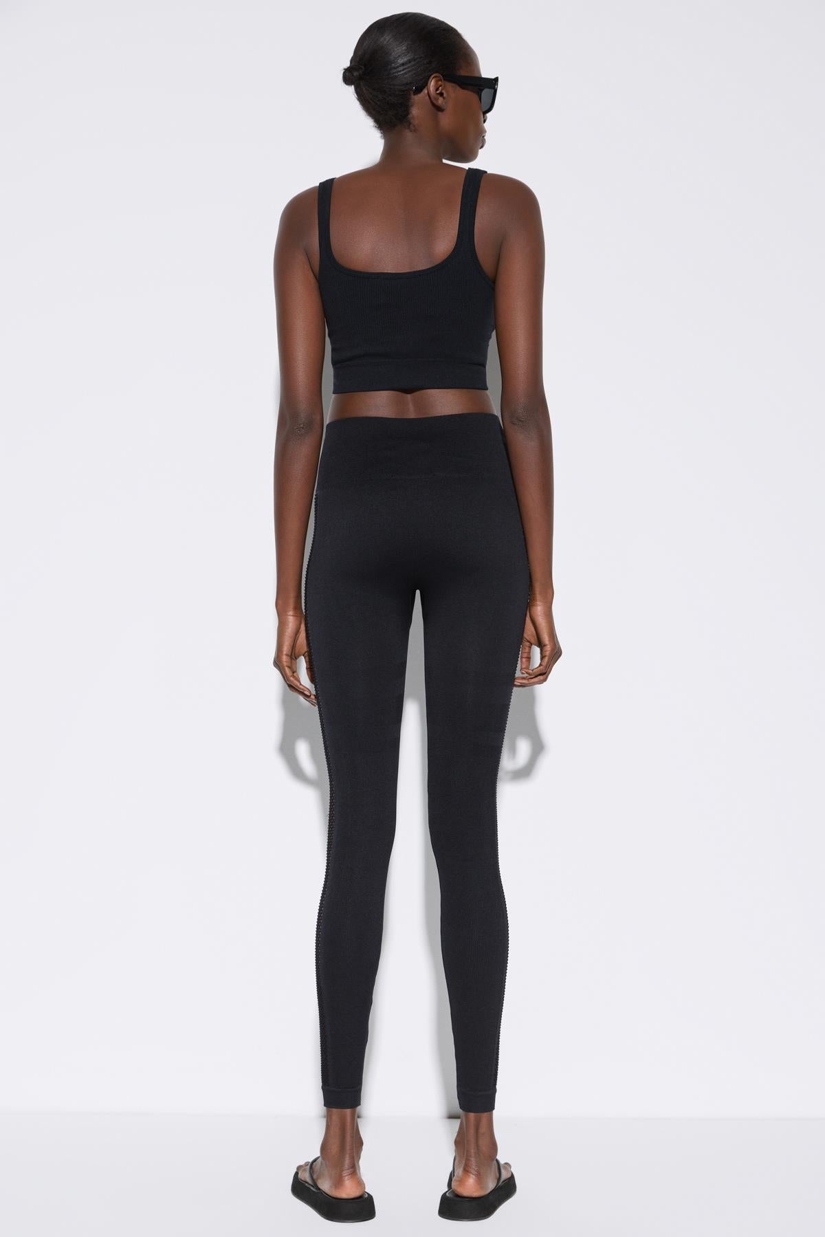 Nahtlose Leggings mit hohem Bund