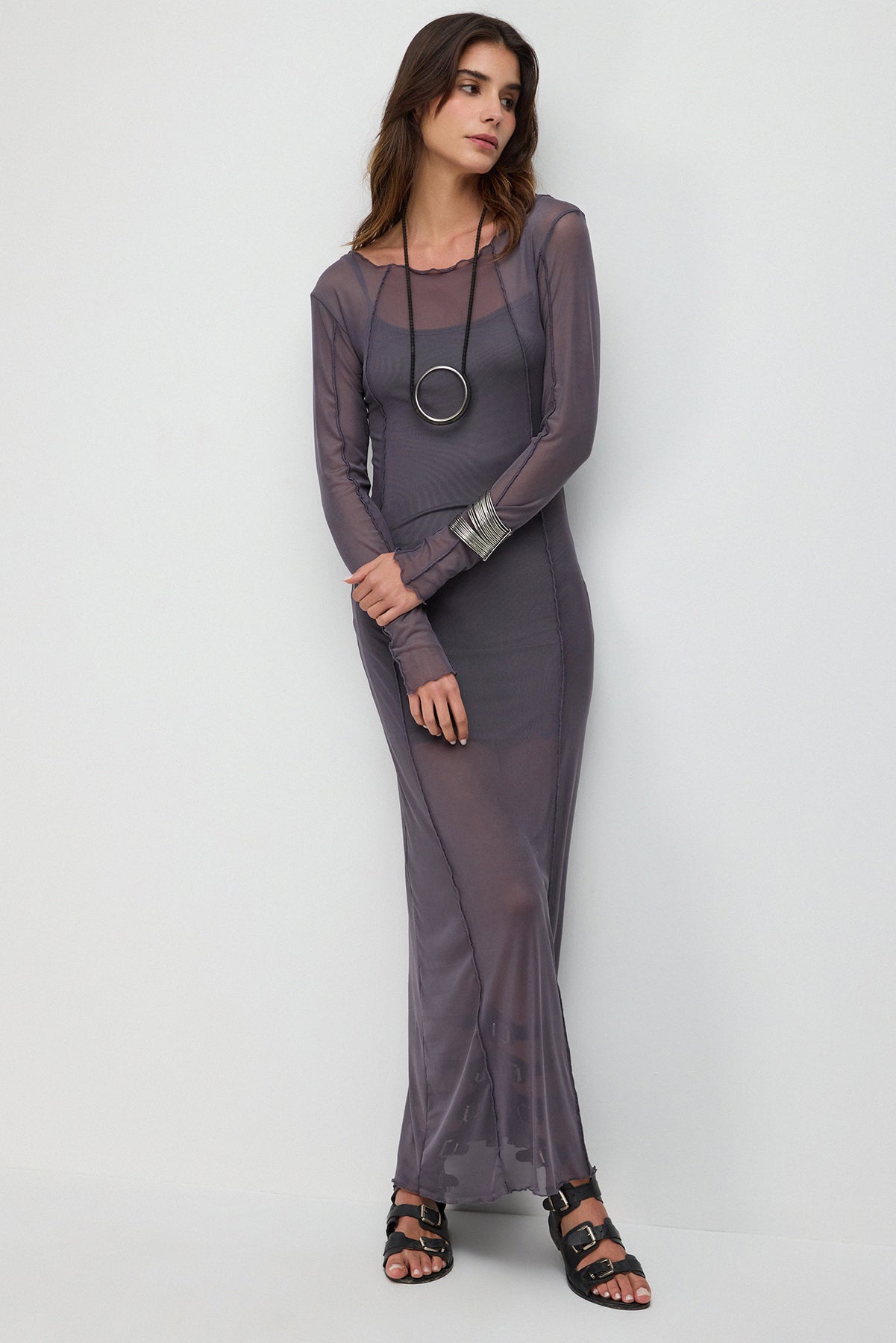Langes Tüllkleid