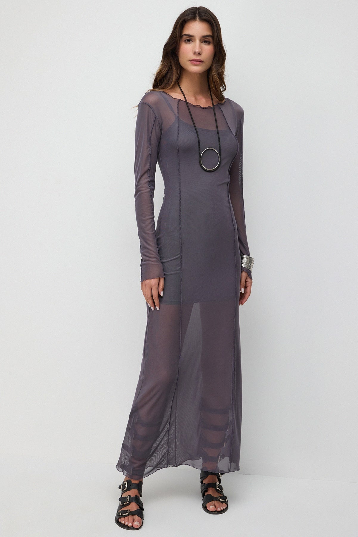 Langes Tüllkleid