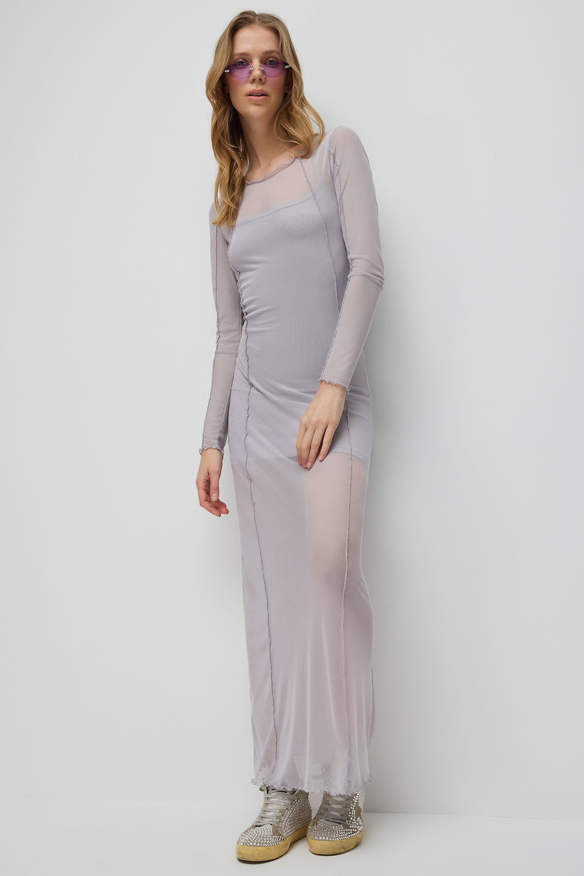 Langes Tüllkleid