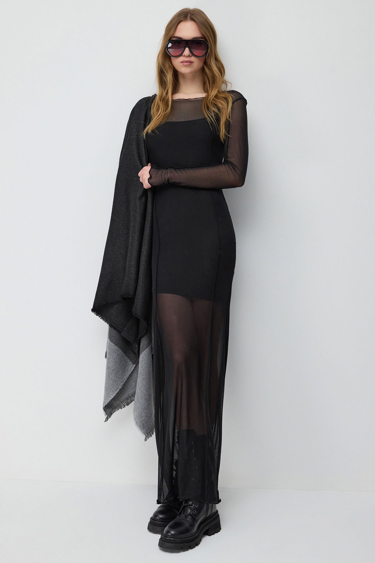 Langes Tüllkleid