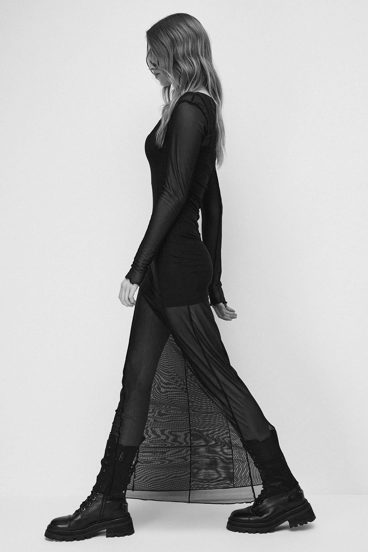 Langes Tüllkleid