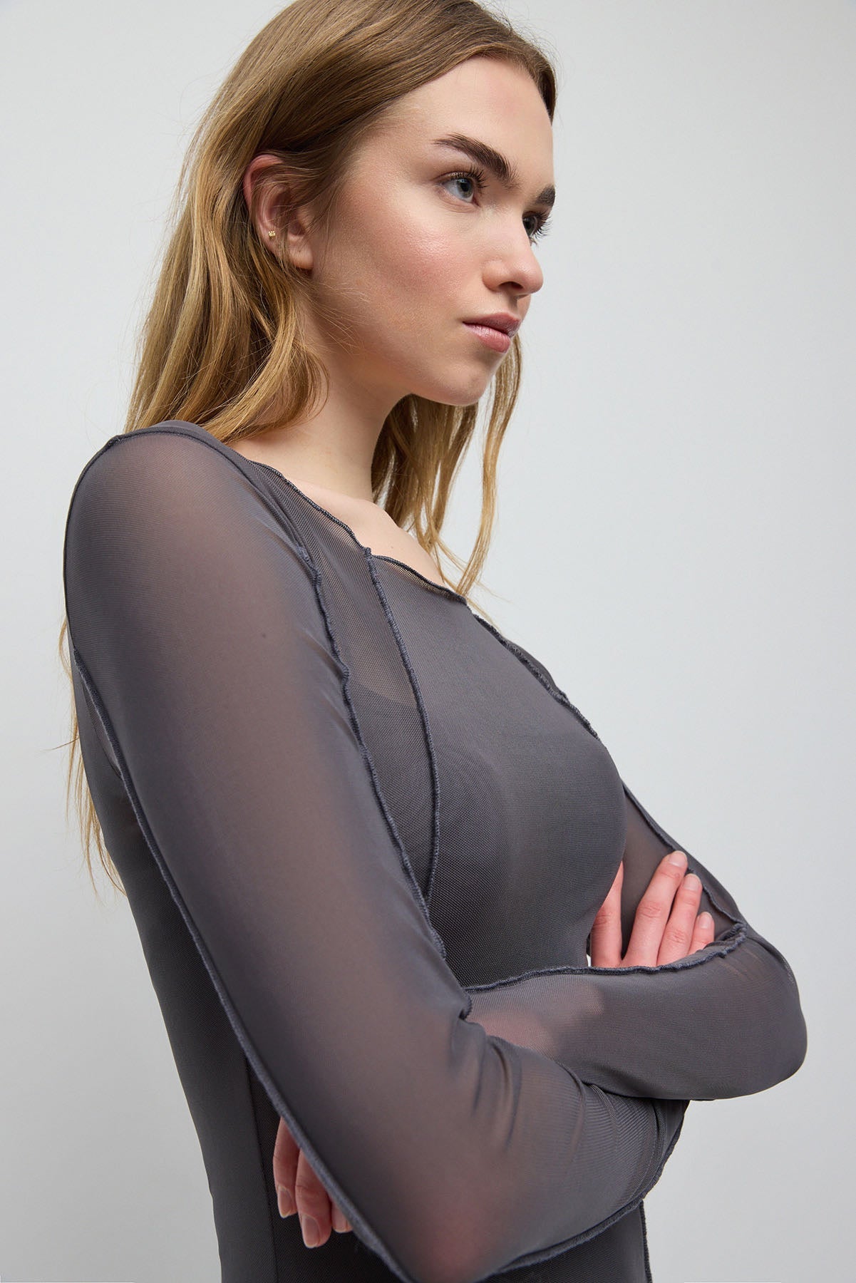 Langes Tüllkleid