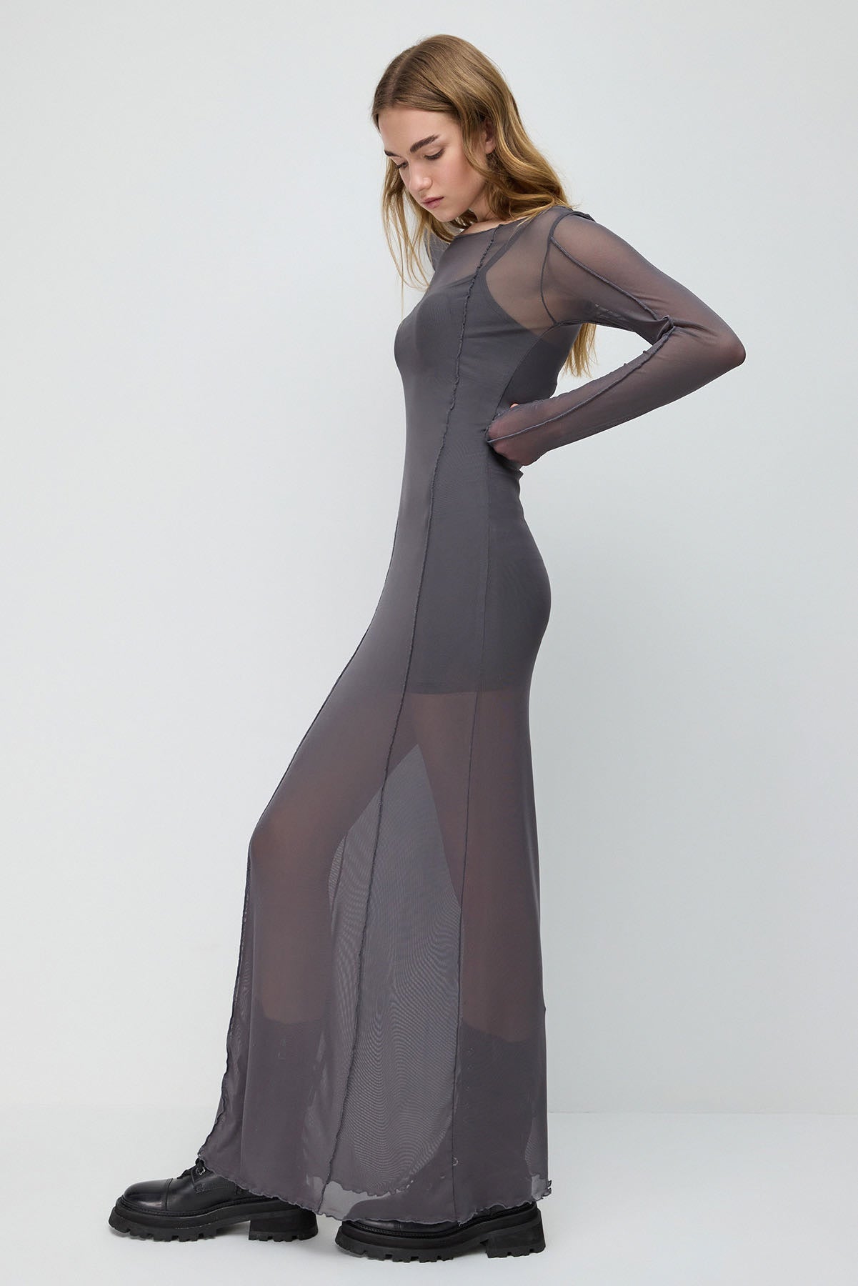 Langes Tüllkleid