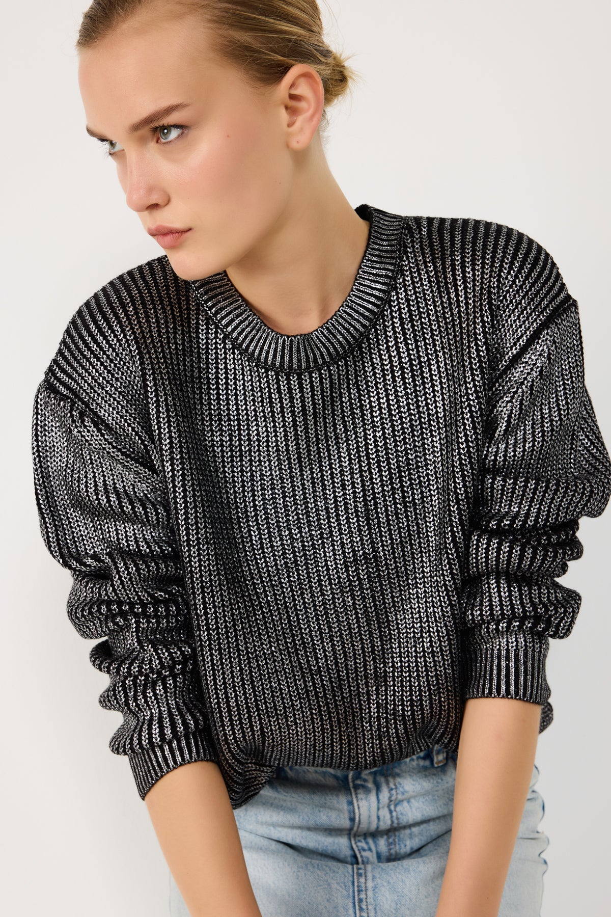 Strickpullover in lockerer Passform