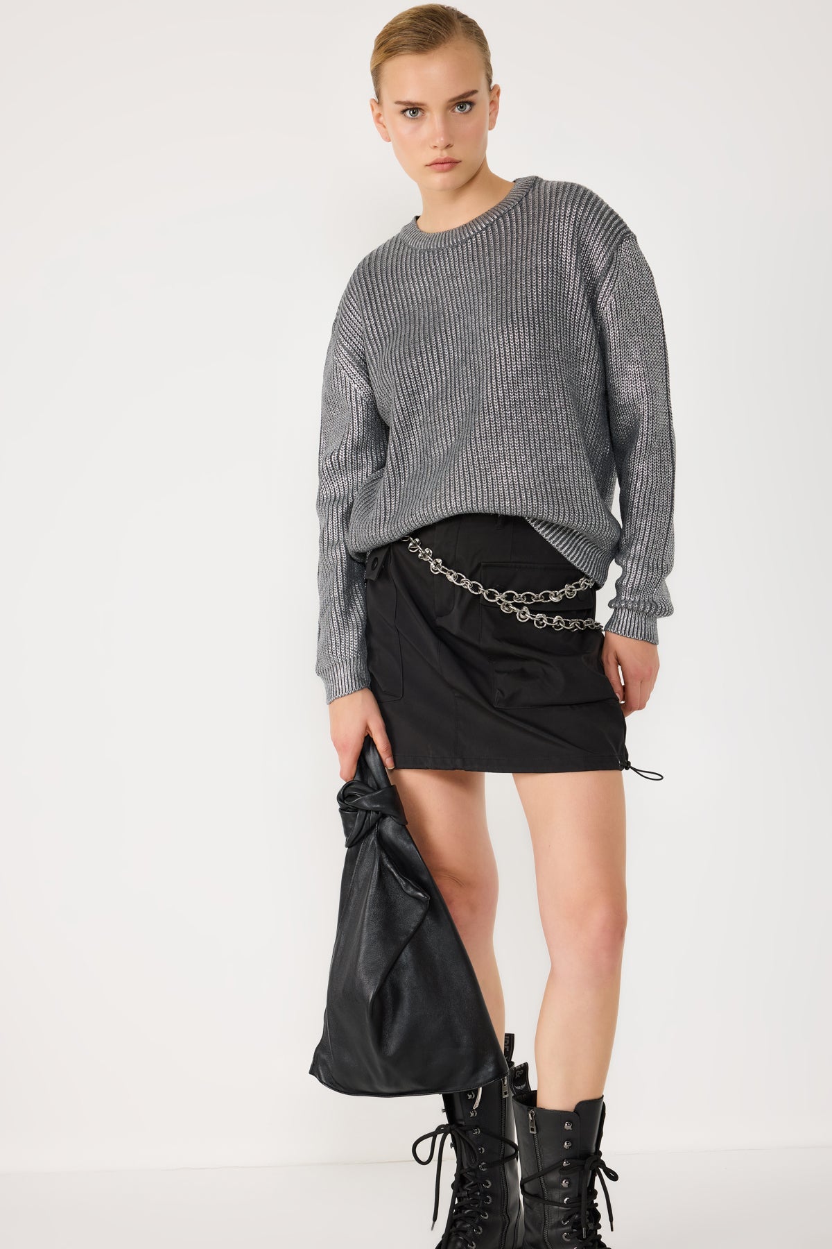 Strickpullover in lockerer Passform
