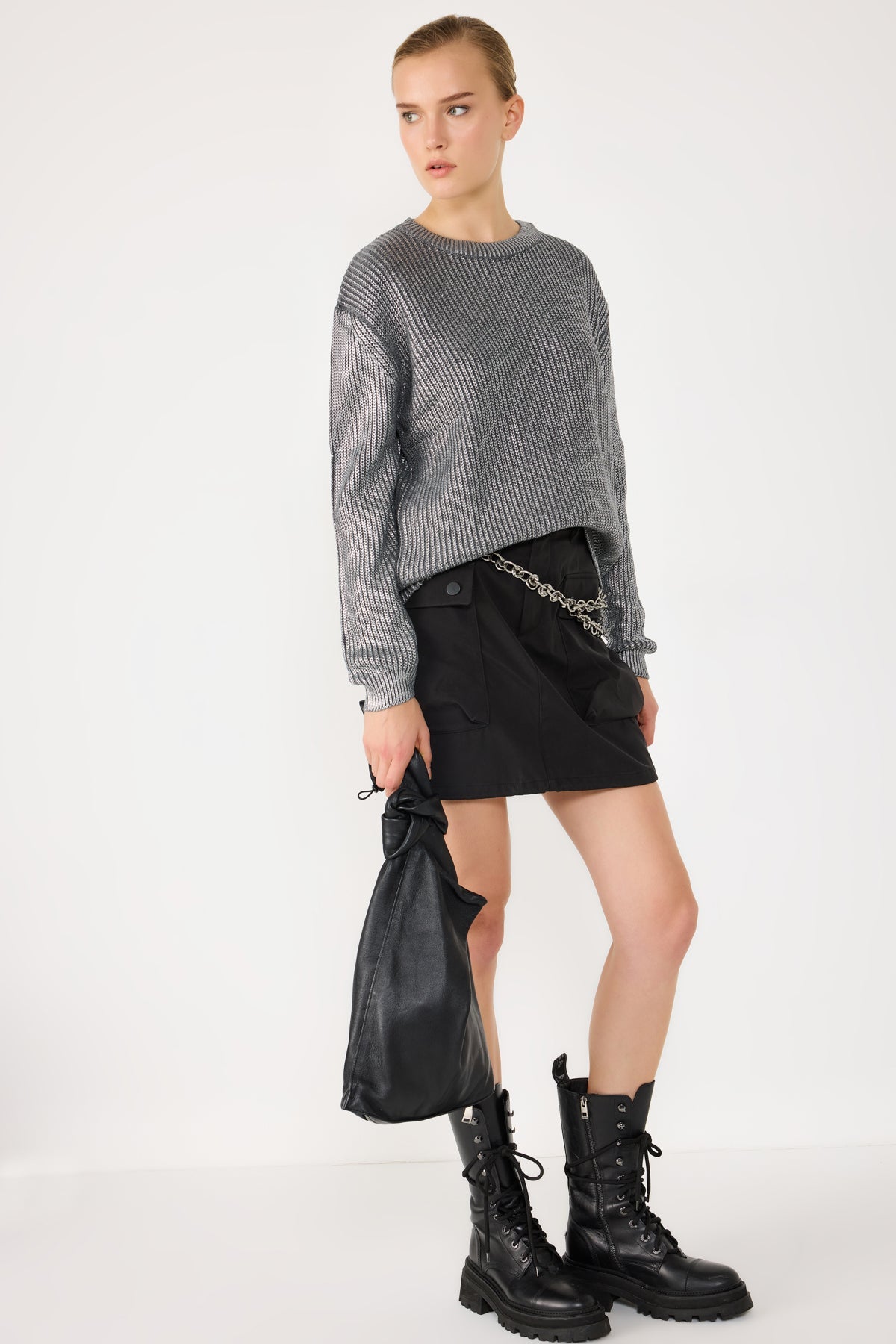 Strickpullover in lockerer Passform