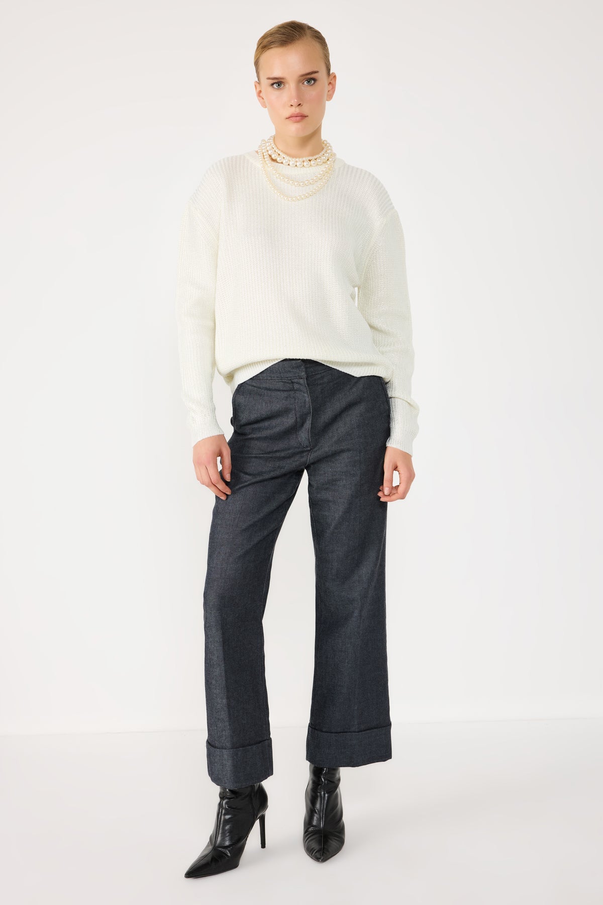Strickpullover in lockerer Passform