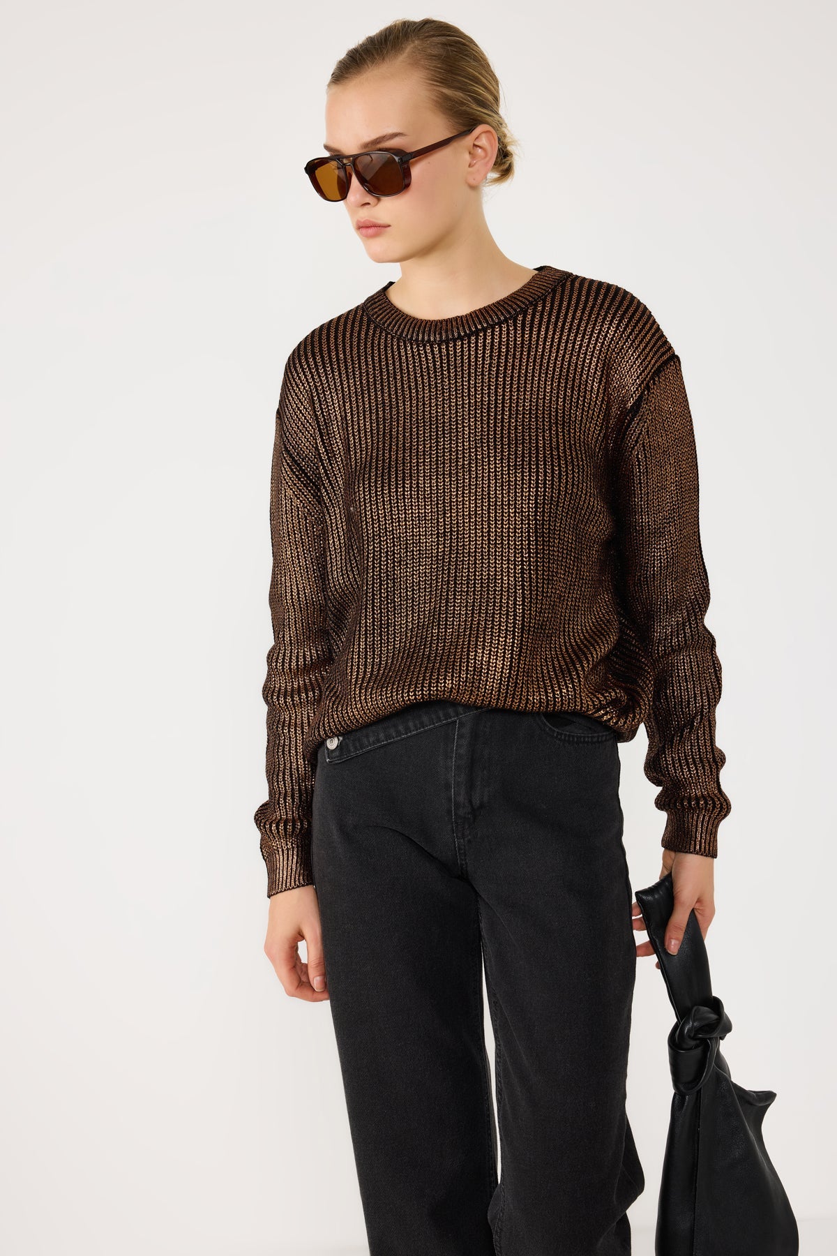 Strickpullover in lockerer Passform