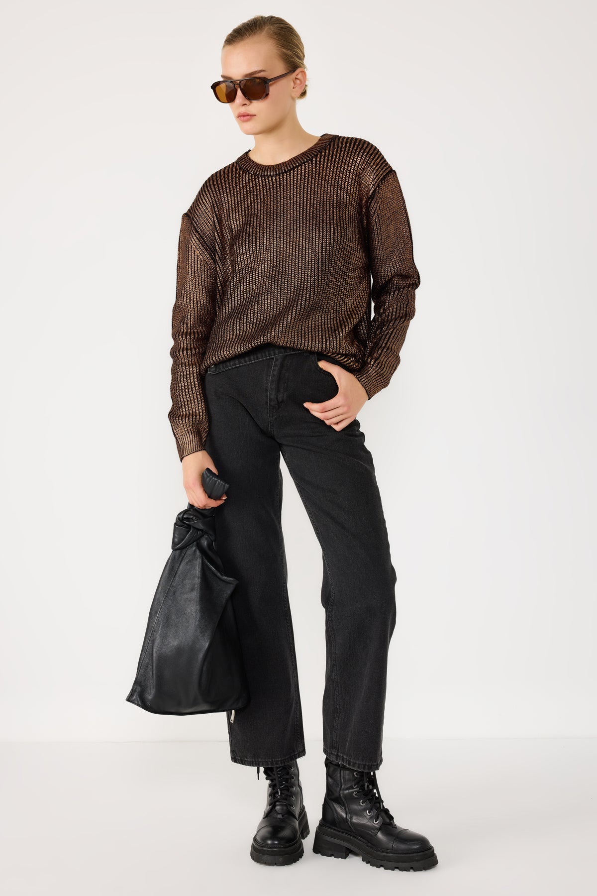 Strickpullover in lockerer Passform